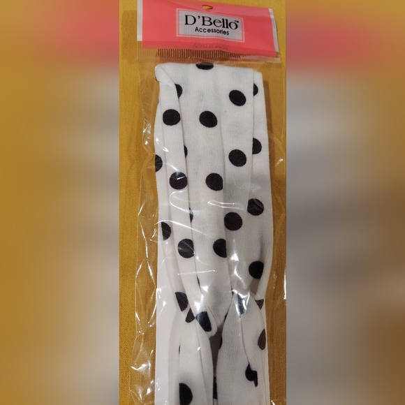 LEOPARD PRINT AND POLKA DOT BLACK & WHITE HEADBANDS - Picture 8 of 10